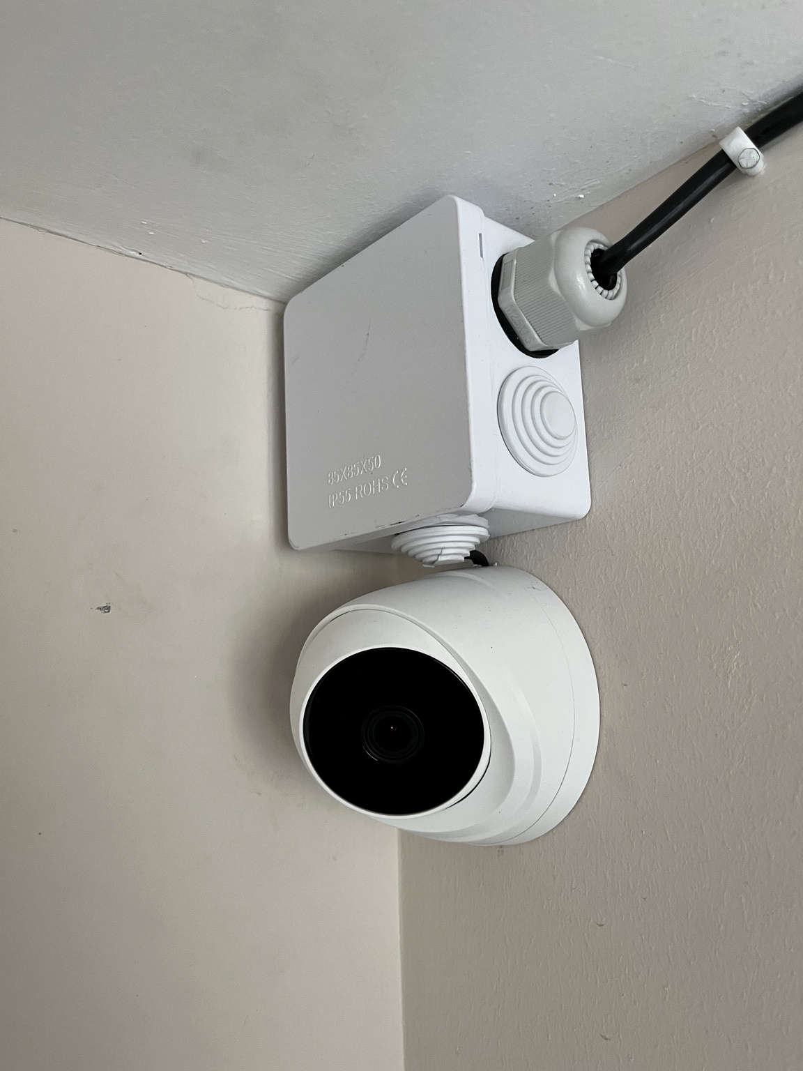 Instalación interior de cámara
