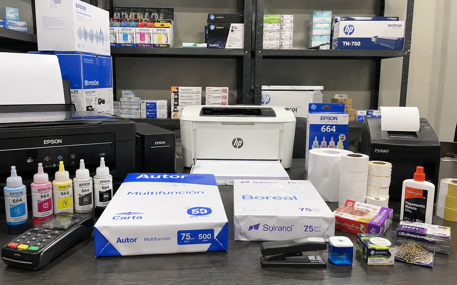 Equipos y accesorios para oficina